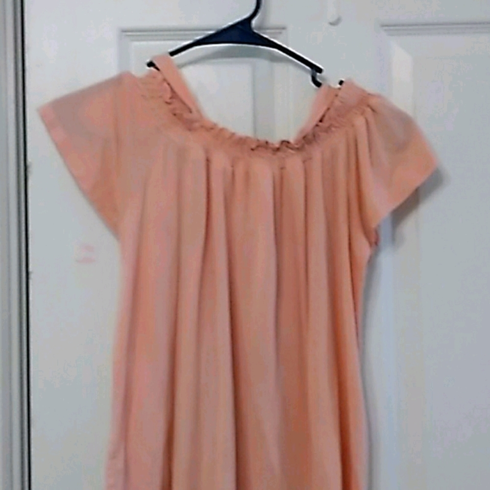 Siper cute light pink off shoulders shirt